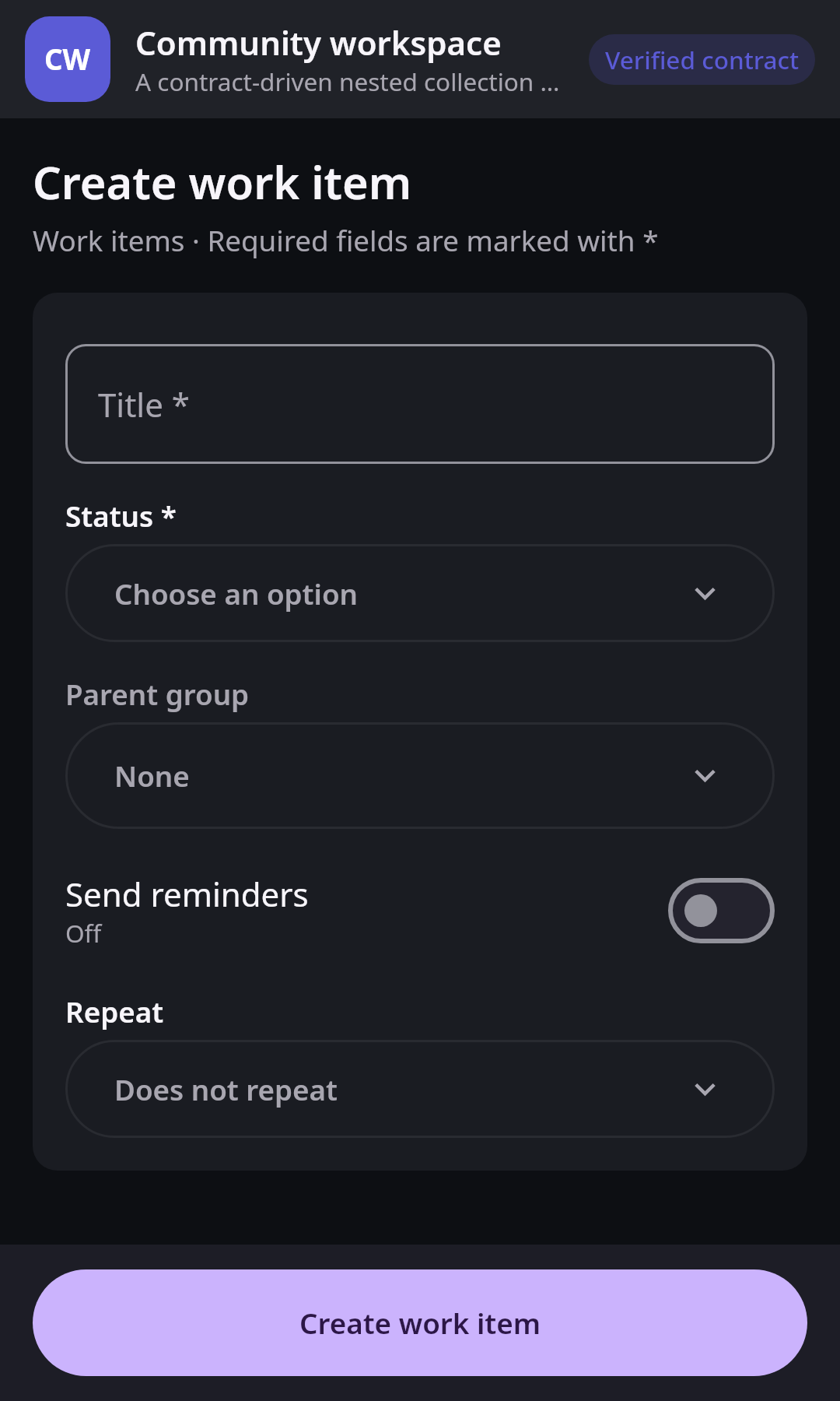 Dynamic apps Nested collection and semantic form: Synthetic visual QA